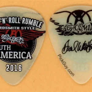 Aerosmith Brad Whitford Vintage Guitar Pick - 2016 South America Tour