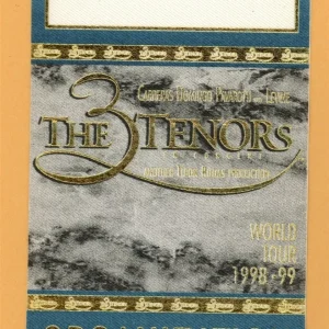 3 Tenors 1998 Luciano Pavarotti Concert Tour ORGANIZATION Backstage Pass