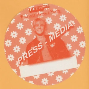 Aaron Carter Concert Tour PRESS MEDIA Backstage Pass