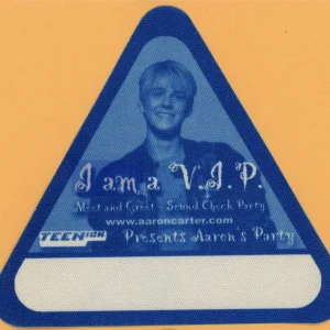 Aaron Carter Concert Tour VIP Backstage Pass