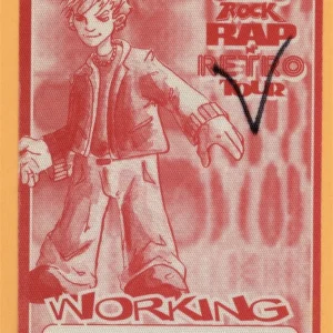 Aaron Carter 2002 Rap & Retro Concert Tour WORKING Backstage Pass