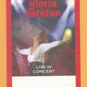 Gloria Estefan 2001 Concert Tour Backstage Pass