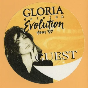 Gloria Estefan 1997 Evolution Concert Tour GUEST Backstage Pass