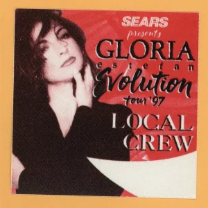 Gloria Estefan 1997 Evolution Concert Tour CREW Backstage Pass - Sears