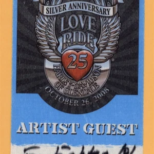 Foo Fighters 2008 Harley Davidson Love Ride 25 Concert Tour Backstage Pass