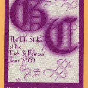 Good Charlotte 2003 Concert Tour WORKING Backstage Pass