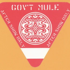 Gov't Mule 2004 Déjà Voodoo Concert Tour AFTER SHOW Backstage Pass