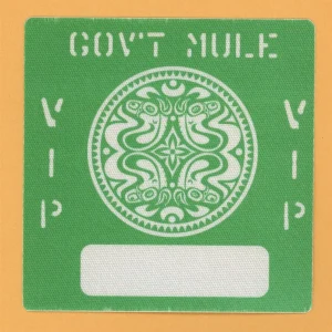 Gov't Mule 2004 Déjà Voodoo Concert Tour VIP Backstage Pass