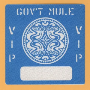 Gov't Mule 2004 Déjà Voodoo Concert Tour VIP Backstage Pass
