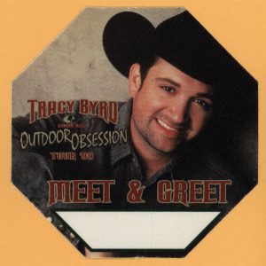 Tracy Byrd 1999 Outdoor Obsession Concert Tour Meet & Greet Backstage Pass