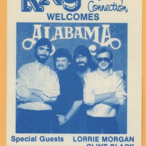 Alabama 1990 Clint Black Lorrie Morgan Concert Tour After Show Backstage Pass