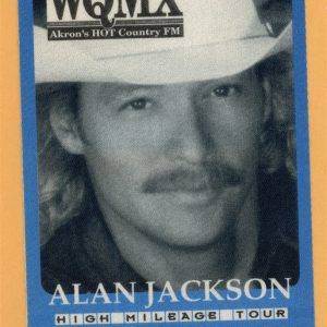 Alan Jackson 1999 Concert Tour VIP Backstage Pass