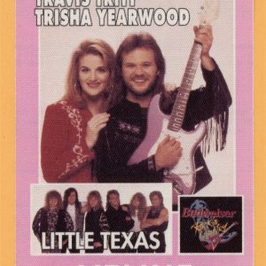 Travis Tritt 1993 w/ Trisha Yearwood Concert Tour Venue Backstage Pass