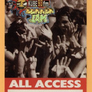 Tupac Shakur 2pac 1993 Summer Jam Concert Tour All Access Backstage Pass