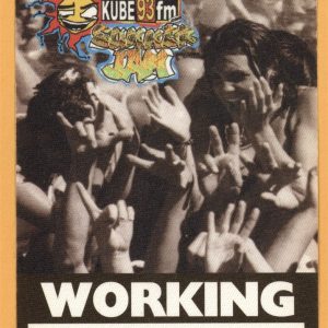 Tupac Shakur 2pac 1993 Summer Jam Concert Tour Working Backstage Pass