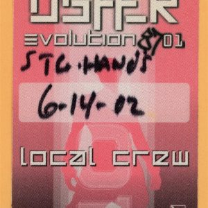 Usher 2002 Evolution Concert Tour Crew Backstage Pass