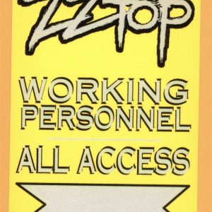 ZZ Top 2011 Rebels and Bandoleros Concert Tour All Access Backstage Pass