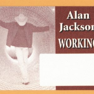 Alan Jackson 2003 Concert Tour WORKING Backstage Pass