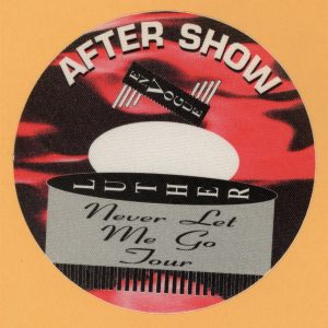 Luther Vandross 1993 Never Let Me Go Concert Tour AFTER SHOW Backstage Pass