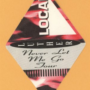 Luther Vandross 1993 Never Let Me Go Concert Tour LOCAL Backstage Pass