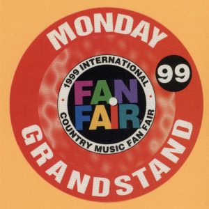 Waylon Jennings 1999 Fan Fair Country Concert Tour GRANDSTAND Backstage Pass