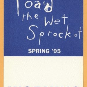 Toad The Wet Sprocket 1995 Dulcinea Concert Tour WORKING Backstage Pass