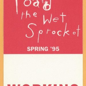 Toad The Wet Sprocket 1995 Dulcinea Concert Tour WORKING Backstage Pass