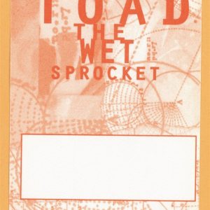 Toad The Wet Sprocket 1997 Coil Concert Tour WORKING Backstage Pass