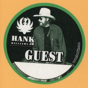 Hank Williams Jr. 2003 I'm One of You Concert Tour GUEST Backstage Pass