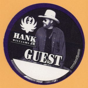 Hank Williams Jr. 2003 I'm One of You Concert Tour GUEST Backstage Pass