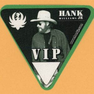 Hank Williams Jr. 2003 I'm One of You Concert Tour VIP Backstage Pass