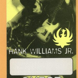 Hank Williams Jr. 2016 Lookin' For A Party Concert Tour GUEST Backstage Pass