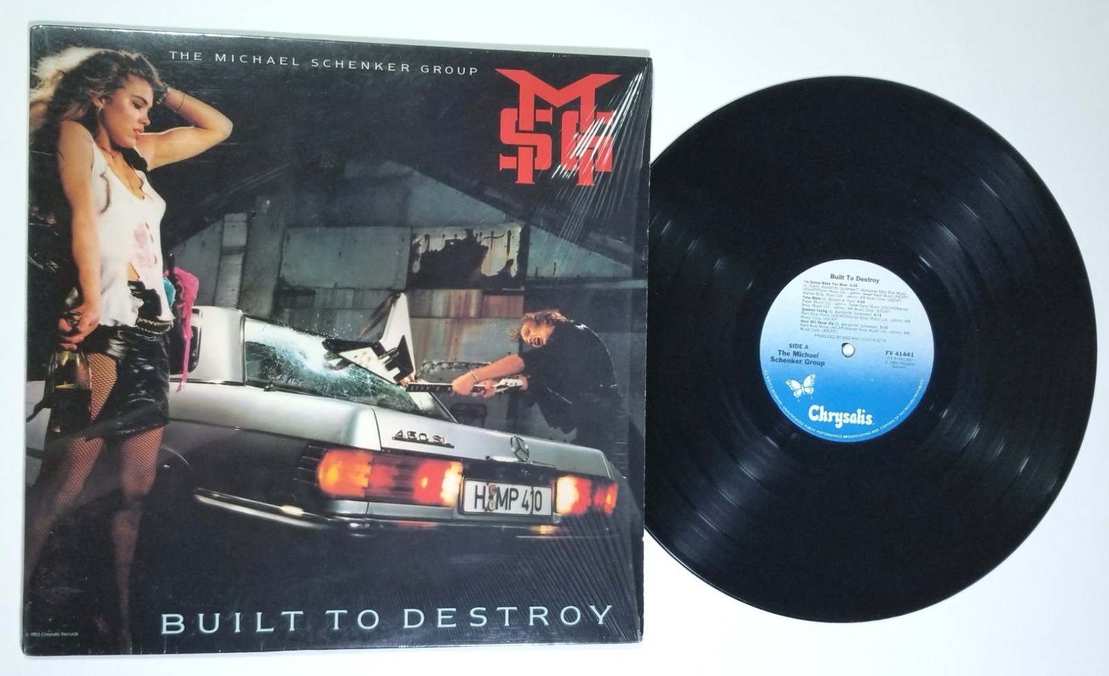 The Michael Schenker Group 1983 Built To Destroy Vinyl Record 12