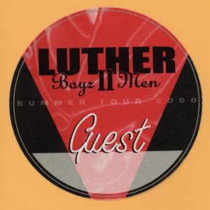 Luther Vandross w/ Boyz II Men 2000 Concert Tour GUEST Backstage Pass