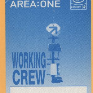 Outkast, Incubus & Moby 2001 Area One Concert Tour WORKING Backstage Pass