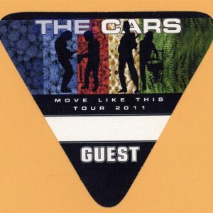 The Cars 2011 Move Like This Concert Tour GUEST Backstage Pass
