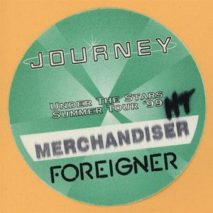 Journey 1999 Under The Stars w/ Foreigner Concert Tour Backstage Pass
