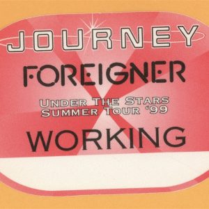 Journey 1999 Under The Stars w/ Foreigner Concert Tour Working Backstage Pass