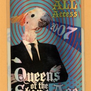 Queens of The Stone Age 2007 Era Vulgaris Tour AA Laminated Backstage Pass