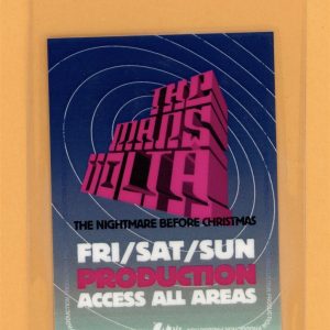 The Mars Volta 2005 Nightmare Before Christmas Tour AA Laminated Backstage Pass