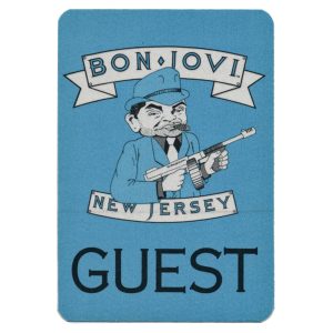 Bon Jovi 1988 New Jersey Concert Tour Guest Backstage Pass
