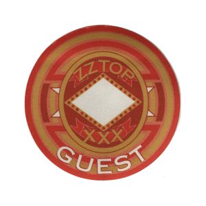 ZZ Top 1999 XXX Concert Tour Guest Backstage Pass