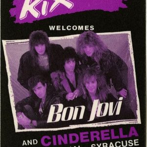Bon Jovi 1987 w/ Cinderella Concert Tour KIX 104.7 Radio Promo Backstage Pass