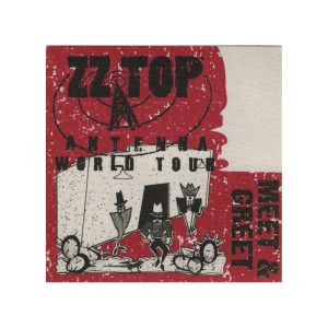 ZZ Top 1994 Antenna Concert Tour Meet & Greet Backstage Pass