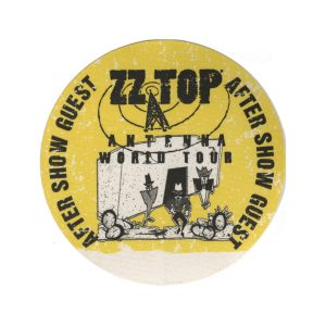 ZZ Top 1994 Antenna Concert Tour Aftershow Backstage Pass
