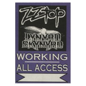 ZZ Top 2011 Rebels and Bandoleros Concert Tour All Access Backstage Pass