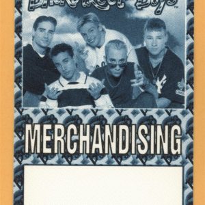 Backstreet Boys 1998 Backstreet's Back Concert Tour Merch Backstage Pass