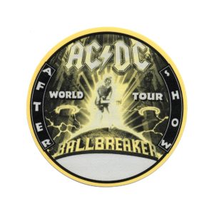 AC/DC 1996 Ballbreaker Concert Tour After Show Backstage Pass