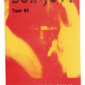 Bon Jovi 1985 7800° Fahrenheit Concert Tour After Show Only Backstage Pass