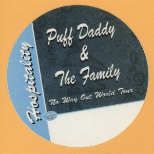 Puff Daddy & Family 1998 No Way Out Concert Tour HOSP Backstage Pass